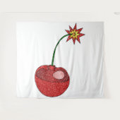 Tenture Bombe cerise parties scintillant (Devant (Horizontal))