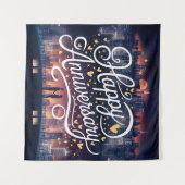 Tenture Bon anniversaire de Mariage (Devant (Horizontal))
