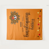 Tenture bon thanksgiving fête famille photo arrière-plan (Devant (Horizontal))