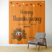 Tenture bon thanksgiving fête famille photo arrière-plan (En situation)