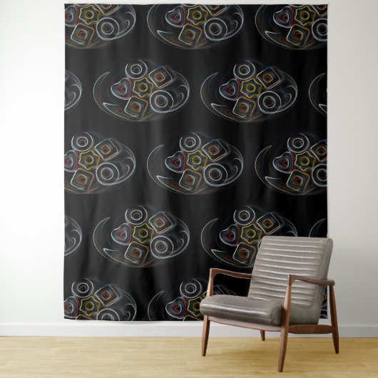 Tenture Bonbons de Noël (En situation)