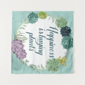 Tenture Bonheur plante | Happines achète des Plantes (Devant (Horizontal))