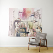 Tenture Bonjour Bebe Café français Baby shower Contexte (En situation (horizontale))