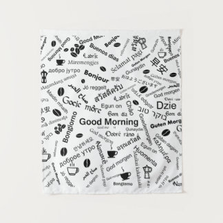 Tenture Bonjour dans toutes les langues du monde