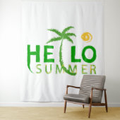 Tenture Bonjour été (En situation)