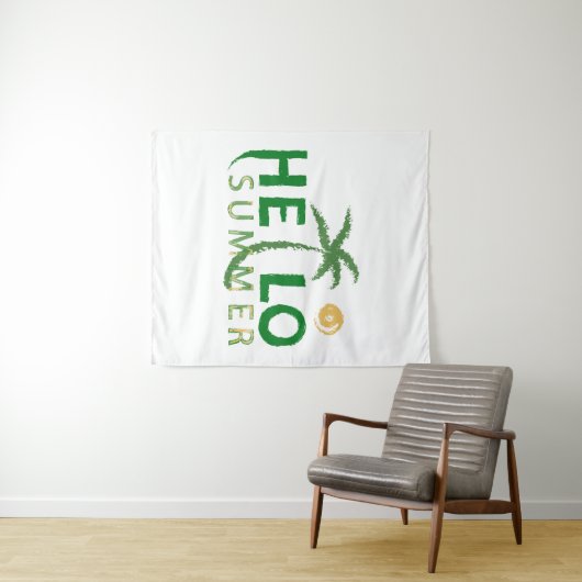 Tenture Bonjour été (En situation (horizontale))