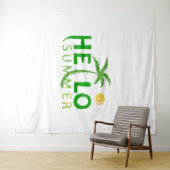 Tenture Bonjour été (En situation (horizontale))