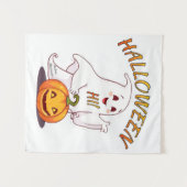 Tenture Bonjour ! Halloween (Devant (Horizontal))