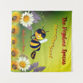 Tenture Bonne Abeille à Miel - L'Espèce Clef (Devant (Horizontal))