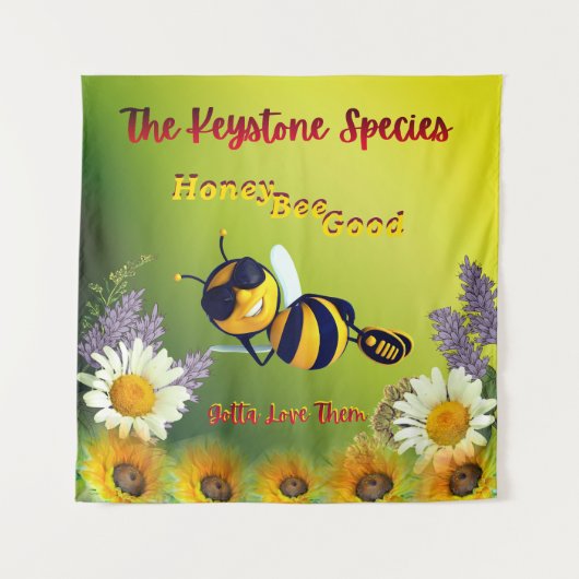Tenture Bonne Abeille à Miel - L'Espèce Clef (Devant)