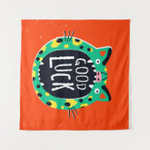 Tenture Bonne chance au porc Abstrait (Devant (Horizontal))