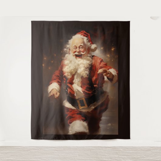 Tenture Bonne exécution de Père Noël (Devant)