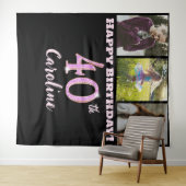 Tenture Bonne fête du 40e anniversaire, Parties scintillan (En situation (horizontale))