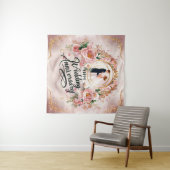 Tenture Bonne fresque de l'anniversaire du Mariage #5 (En situation (horizontale))