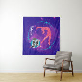 Tenture Bonne Gymnastique d'anniversaire Galaxy Tumbling (En situation (horizontale))