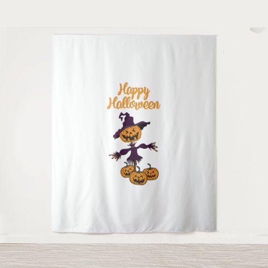 Tenture Bonne Halloween Scarecrow (Devant)