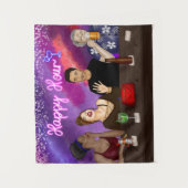 Tenture Bonne heure | ART NUMÉRIQUE (Devant)