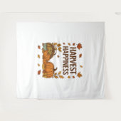Tenture Bonne récolte - Citrouille d'automne et feuilles d (Devant (Horizontal))