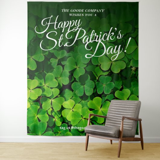 Tenture Bonne Saint Patrick's Day | Photo Selfie (En situation)