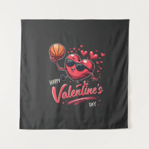 Tenture Bonne Saint Valentin Amateurs de basket-ball