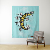 Tenture Bonne sorcière Floral Moon Boho (En situation)