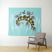 Tenture Bonne sorcière Floral Moon Boho (En situation (horizontale))