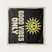 Tenture Bonnes Vibrations Uniquement (Devant (Horizontal))