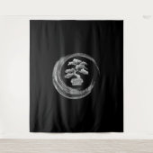 Tenture bonsai tree enso    circlezen calligraphie art (Devant)