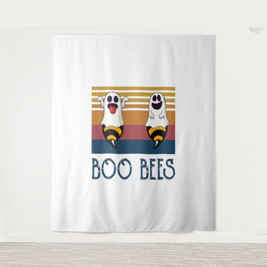 Tenture Boo Bees Couple Ghost Chemise Halloween (Devant)