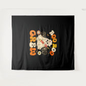 Tenture Boo Boo Crew Drôle Fantôme Pour Infirmière, Rétro  (Devant (Horizontal))