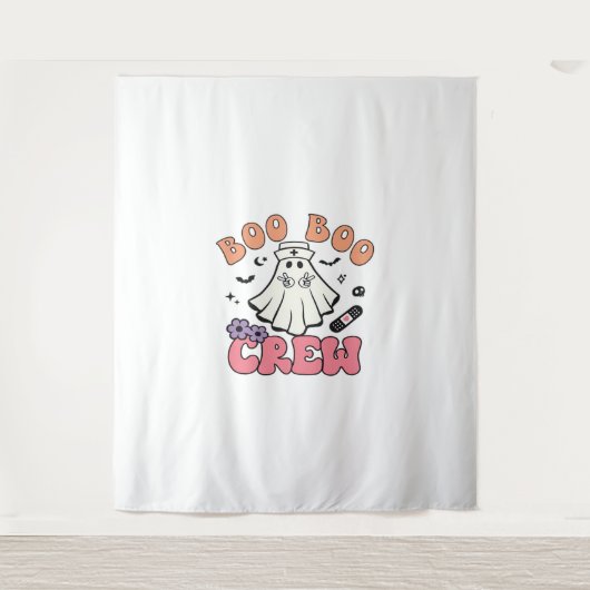 Tenture Boo Boo Crew Nurse Halloween Ghost Funny Classic T (Devant)