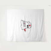 Tenture Boo Boo Crew Nurse Halloween Ghost Funny Surdimens (Devant (Horizontal))