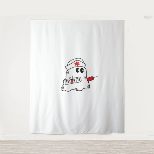 Tenture Boo Boo Crew Nurse Halloween Ghost Funny Surdimens (Devant)