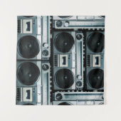 Tenture Boombox radio vintage (Devant (Horizontal))