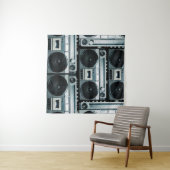 Tenture Boombox radio vintage (En situation (horizontale))