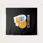 Tenture Boooks Halloween Ghost reading books and wearing (Devant (Horizontal))
