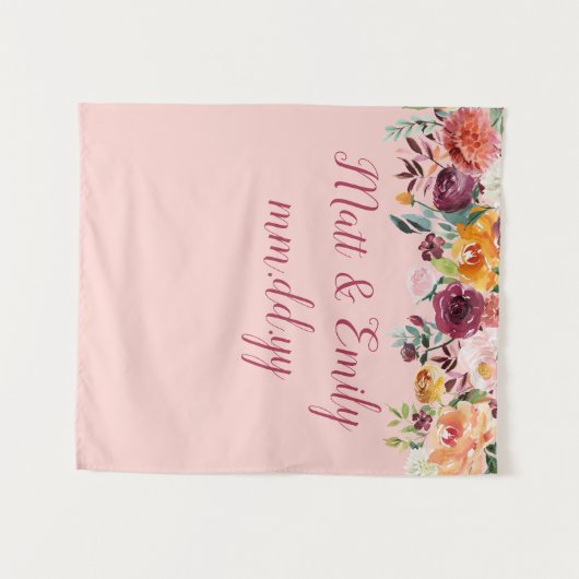 Tenture Booth Booth Prop Boho Automne Mariage fond (Devant (Horizontal))