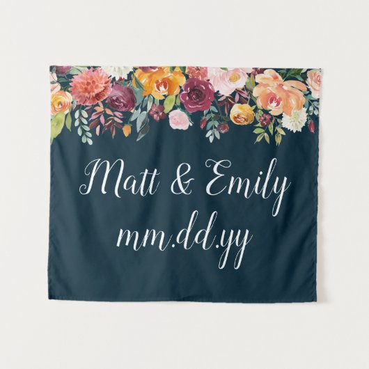 Tenture Booth Booth Prop Boho Automne Mariage fond (Devant (Horizontal))