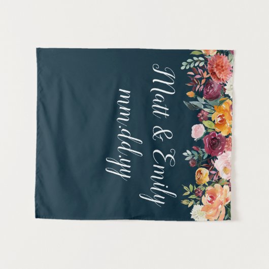 Tenture Booth Booth Prop Boho Automne Mariage fond (Devant (Horizontal))