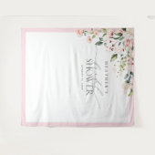Tenture Booth Photo Fleurs Aquarelle Rose Élégant pour Mar (Devant (Horizontal))