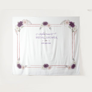 Tenture Booth Photo Mariage Lavender rose blanc
