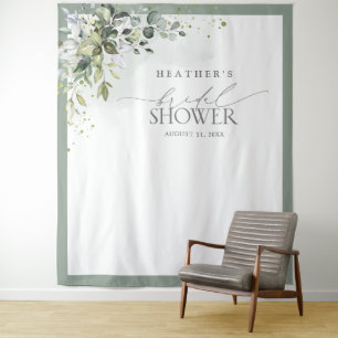 Tenture Booth Photo pour une Fête de Mariée au Eucalyptus 