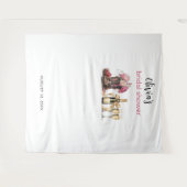 Tenture Boots Bubbles Fête des mariées Arrière-plan Photo  (Devant (Horizontal))