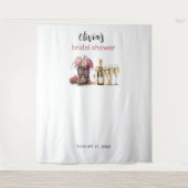 Tenture Boots Bubbles Fête des mariées Arrière-plan Photo  (Devant)