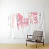 Tenture Boots & Bubbly Western Cowgirl Fête des mariées ro (En situation (horizontale))