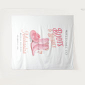 Tenture Boots & Bubbly Western Cowgirl Fête des mariées ro (Devant (Horizontal))