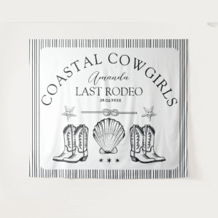 Tenture Boots de la cow-girl côtière Western Bachelorette 