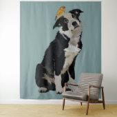 TENTURE BORDER COLLIE ET OISEAU D'OR (En situation)