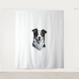 Tenture Bordure face Collie