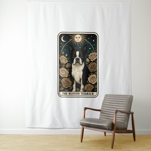 Tenture Boston Terrier (En situation)